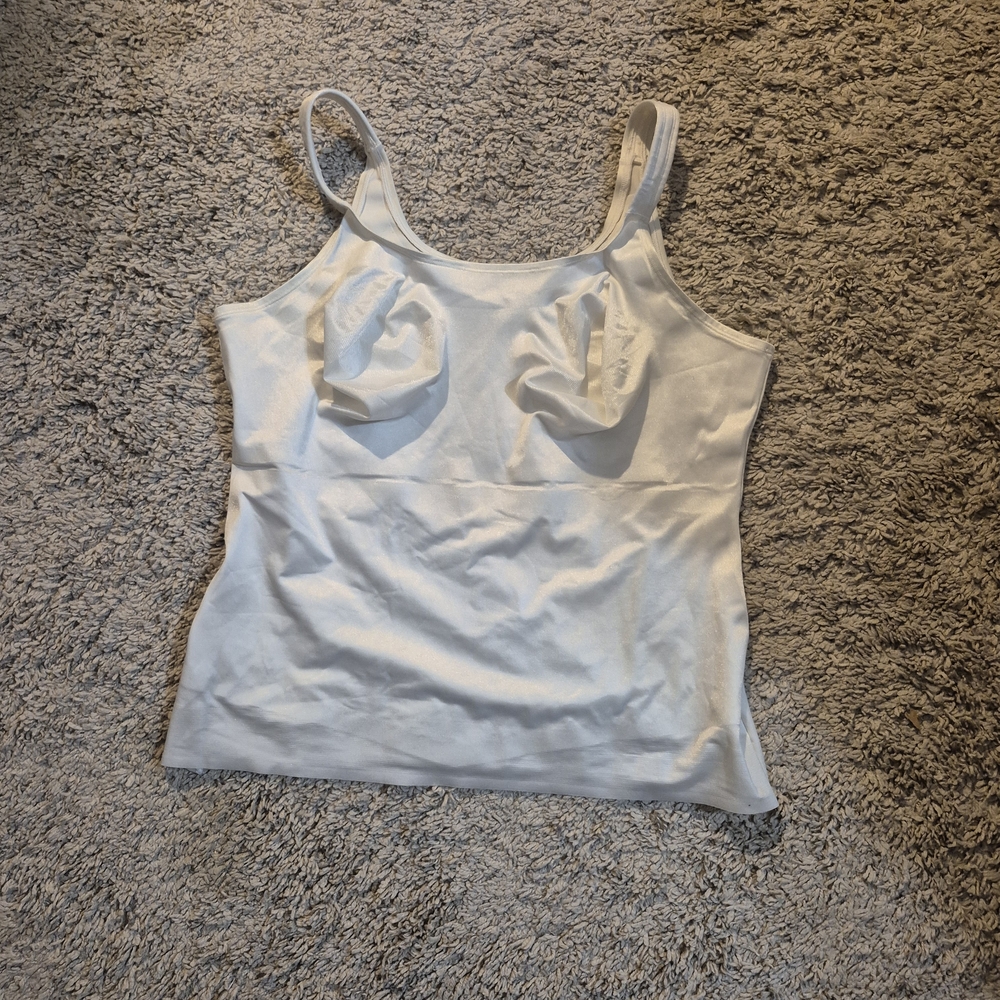 Ruby Ribbon White Camisole Top